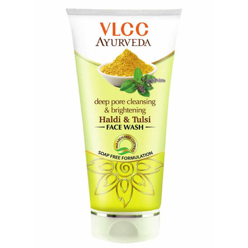     -         &  (Deep Pore Cleansing & Brightening Haldi & Tulsi Face Wash) VLCC Ayurveda 100