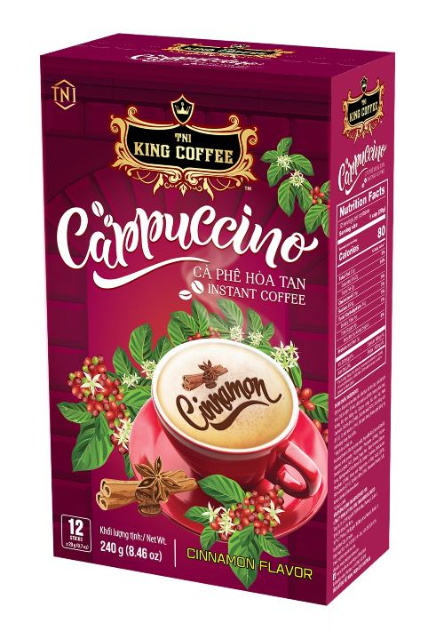 King Coffee   Cappuccino Cinnamon Flavor