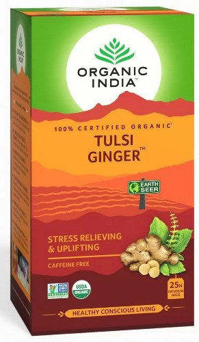     (Tulsi Ginger) Organic India 25 