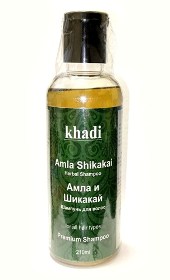 AMLA SHIKAKAI Herbal Shampoo, Khadi (АМЛА И ШИКАКАЙ шампунь для волос, Кхади), 210 мл.