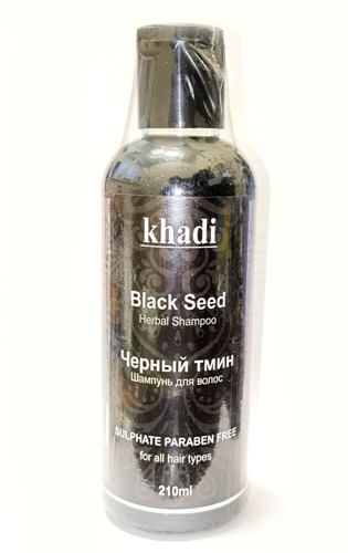 BLACK SEED Herbal Shampoo, Khadi (ר    , ), 210 .